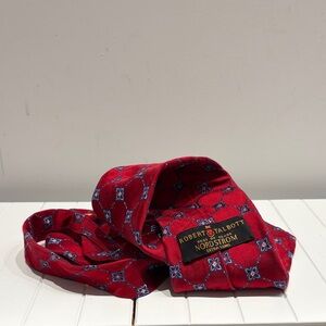 Robert Talbott Red Patterned Extra-long Silk Tie